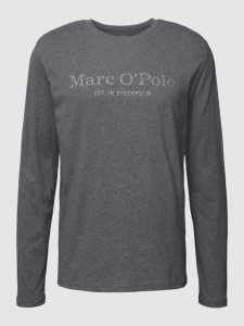 Koszulka z długim rękawem Marc O'Polo z długim rękawem z bawełny w młodzieżowym stylu