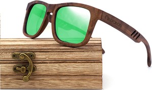 Drewniane okulary przeciwsłoneczne Niwatch Perseus Green