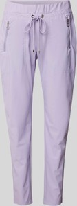 Fioletowe spodnie MAC w stylu casual