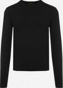 Czarny sweter born2be w stylu casual z okrągłym dekoltem
