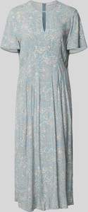 Sukienka Jake*s z dekoltem w kształcie litery v midi z krótkim rękawem