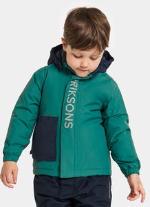 Zielona kurtka dziecięca Didriksons dla chłopców