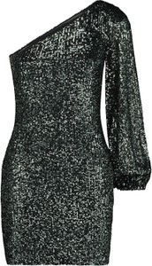 Czarna sukienka Steve Madden mini z okrągłym dekoltem dopasowana