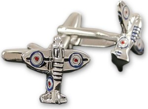 Eleganckie, Męskie Spinki do Mankietów - ALTIES - Myśliwiec RAF, Dla Pilotów SPMALT0130