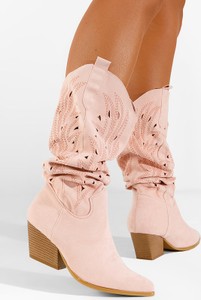 Różowe kozaki Zapatos