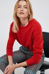 Czerwony sweter POLO RALPH LAUREN w stylu casual z wełny