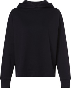 Czarna bluza Marie Lund z kapturem z dresówki