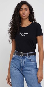 T-shirt Pepe Jeans z dzianiny
