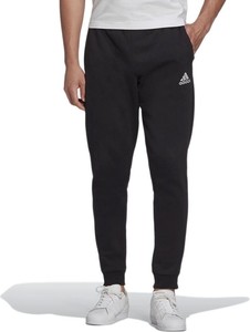 Czarne spodnie Adidas w sportowym stylu z bawełny