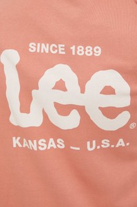 Różowa bluza Lee w młodzieżowym stylu