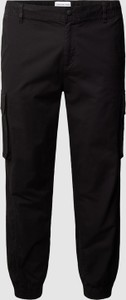 Czarne spodnie Calvin Klein z bawełny