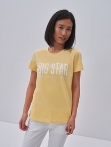 T-shirt Big Star z bawełny w młodzieżowym stylu z krótkim rękawem