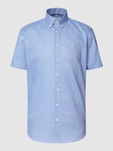Niebieska koszula Christian Berg z bawełny w stylu casual z kołnierzykiem button down