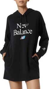 Czarna sukienka New Balance z bawełny mini