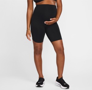 Damskie ciążowe kolarki z wysokim stanem i kieszeniami 20 cm Nike (M) One - Czerń
