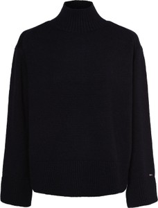 Czarny sweter Tommy Hilfiger z wełny