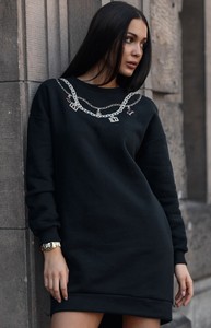 Czarna sukienka Numinou w stylu casual mini