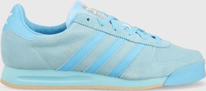 Niebieskie buty sportowe Adidas Originals sznurowane