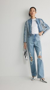 Kurtka Reserved z jeansu bez kaptura w stylu casual