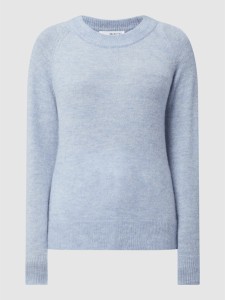Niebieski sweter Selected Femme z wełny w stylu casual
