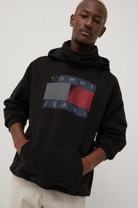 Czarna bluza Tommy Jeans w młodzieżowym stylu