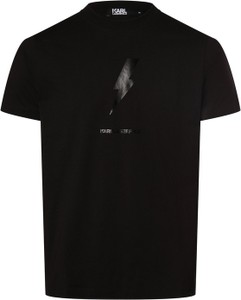 Czarna koszulka polo Karl Lagerfeld z krótkim rękawem