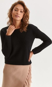 Czarny sweter Top Secret w stylu casual