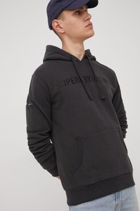 Czarna bluza Superdry w młodzieżowym stylu