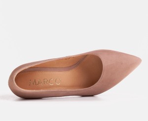 Szpilki Marco Shoes ze spiczastym noskiem na obcasie