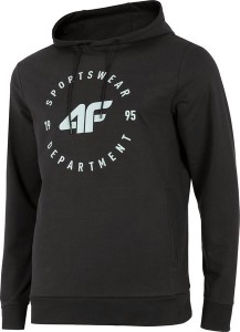 Czarna bluza 4F w młodzieżowym stylu