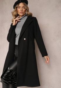 Czarny płaszcz Renee w stylu casual
