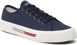 Tommy Jeans Tenisówki Canvas Sneaker EM0EM01299 Granatowy