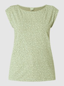 Zielona bluzka Esprit z krótkim rękawem w stylu casual