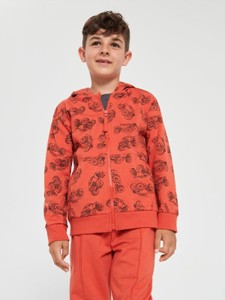 Czerwona bluza dziecięca Sinsay z bawełny dla chłopców