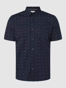 Granatowa koszula S.Oliver z bawełny w młodzieżowym stylu z krótkim rękawem
