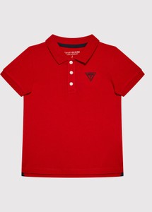 Czerwona koszulka dziecięca Guess dla chłopców