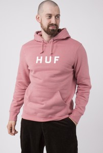 Różowa bluza HUF z bawełny