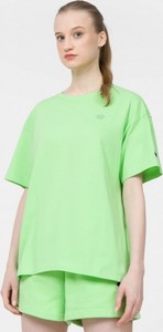 Zielony t-shirt Champion z okrągłym dekoltem w sportowym stylu
