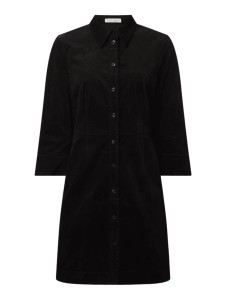 Czarna sukienka Marc O'Polo z bawełny koszulowa w stylu casual