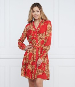 Czerwona sukienka Guess by Marciano w stylu casual