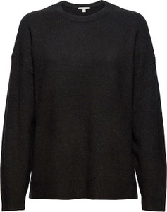 Czarny sweter Esprit z wełny w stylu casual