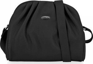 Czarna torebka David Jones na ramię lakierowana w stylu glamour