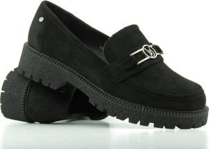 Czarne buty Potocki na platformie