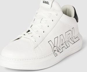 Buty sportowe Karl Lagerfeld sznurowane ze skóry