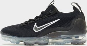Czarne buty sportowe Nike w sportowym stylu vapormax z płaską podeszwą
