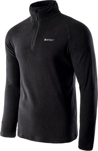 Czarna bluza Hi-Tec z polaru w sportowym stylu