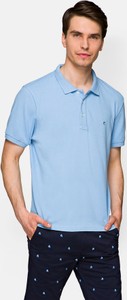 Niebieska koszulka polo LANCERTO