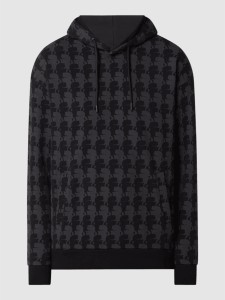 Czarna bluza Karl Lagerfeld z nadrukiem z bawełny w młodzieżowym stylu