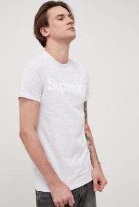 T-shirt Superdry z nadrukiem w młodzieżowym stylu