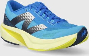 Niebieskie buty sportowe New Balance w sportowym stylu z płaską podeszwą sznurowane